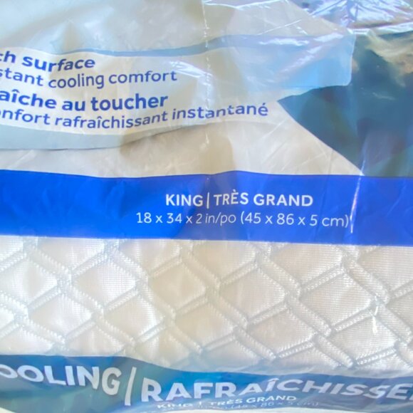 Sealy Cool Touch King Size Extra Firm Pillow New In Bag - Picture 2 of 6